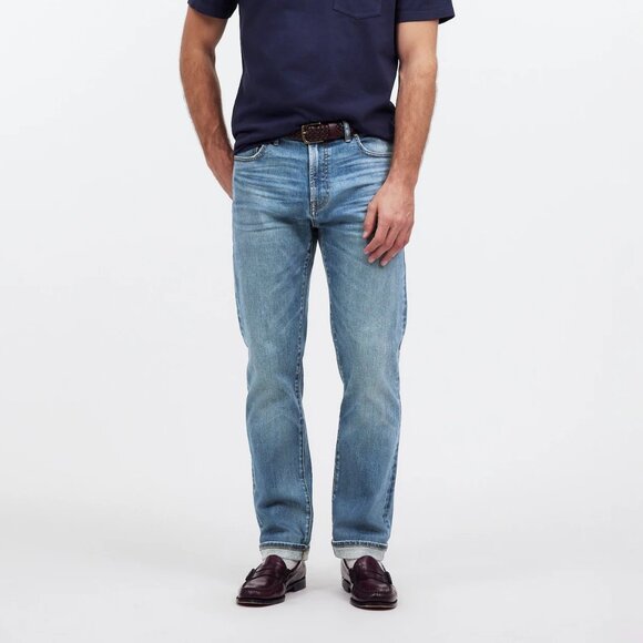 NWT Madewell The 1991 Straight-Leg Stretch Selvedge Jean 33 x 30